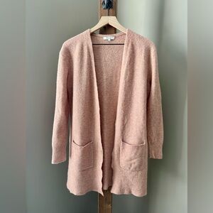 Madewell Kent Cardigan Wool Alpaca Blend Sweater In Heather Carnation Size XS